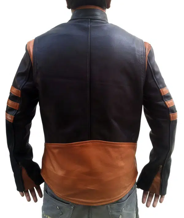 wolverine black leather jacket 2