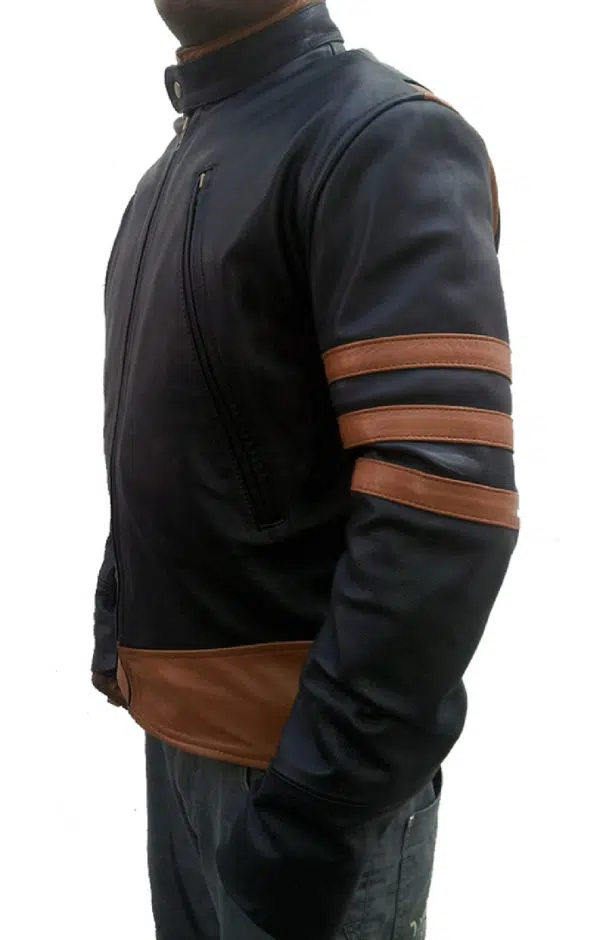 wolverine black leather jacket 3