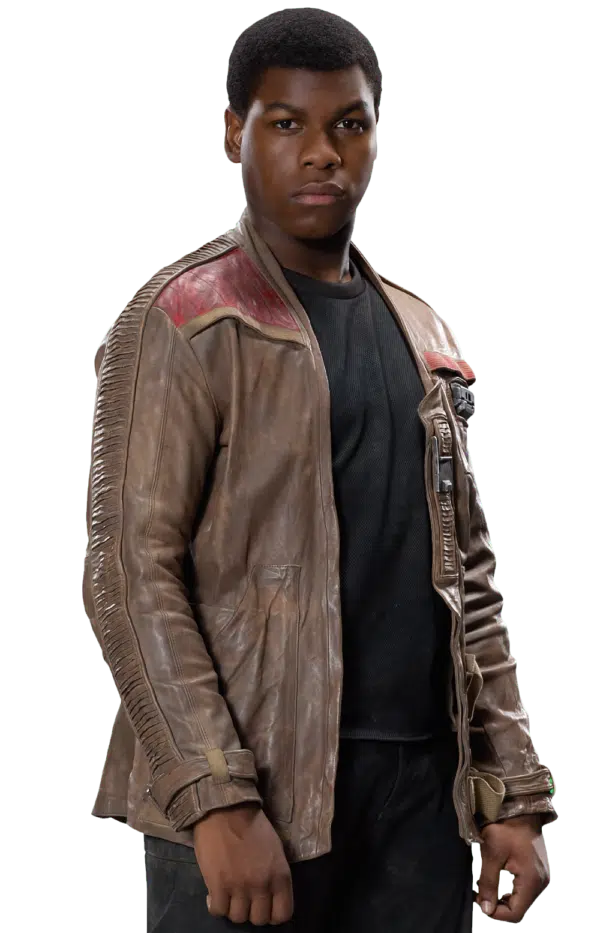 Star Wars The Force Awakens Finn Poe Dameron Leather Jacket