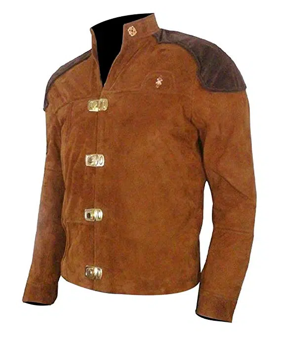 Viper Pilot Battlestar Galactica Brown Suede Jacket For Men - Image 2
